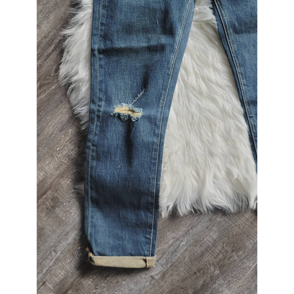 NWT Pilcro Distressed Slim Boyfriend Jeans - 27 Waist - Picture 8 of 11